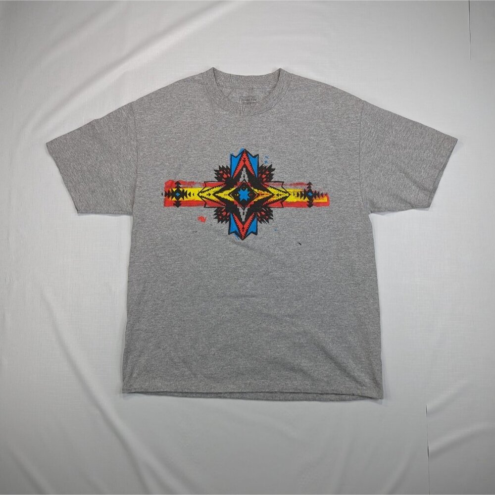 Pendleton Graphic T Shirt Mens Gray Aztec Tribal Outdoor Tee